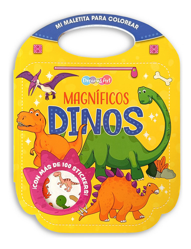 4 Libros Para Colorear. Maletitas Con Stickers
