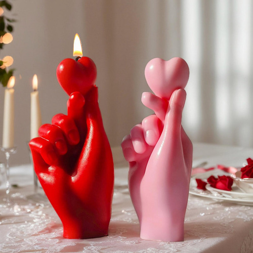 Molde De Corazón 3d Antiadherente Para Velas