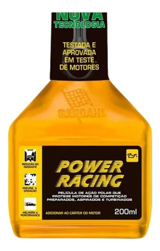 Aditivo Óleo Motor Bardahl Power Racing Turbo Aspirado 200ml