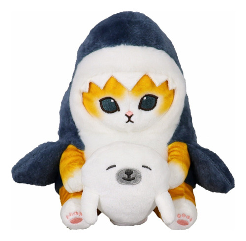 Gato Gatito Michi De Peluche Kawaii Con Disfraz Diseños 22cm