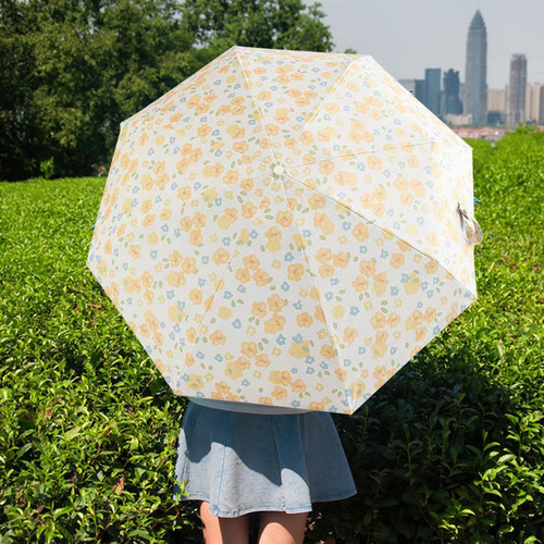 Guarda-chuva Dobrável Flor Padrão Guarda-chuva Manual