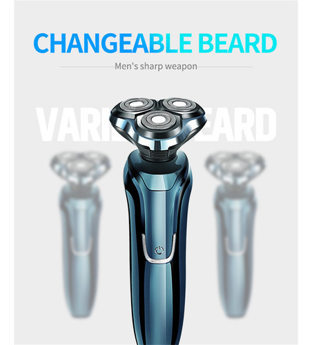 Barbear Recarregável Usb Portátil Masculino Dry Wet