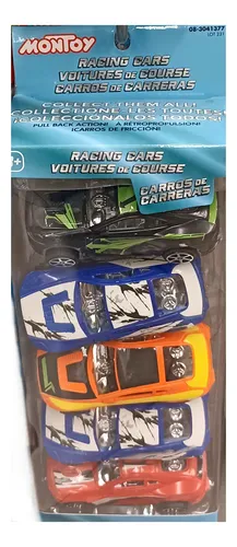 Carros Juguete Set X 5 Unidades A Fricción Niños