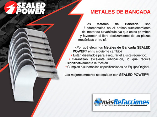 Jgo Metales Bancada 0.50 Cutlass Salon V8 5.0l 78 Al 80 S P
