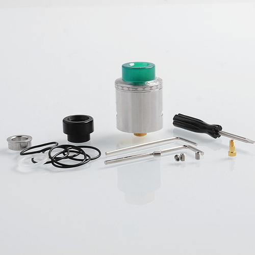 Atomizador Acero Inoxidable 24mm Plata Aequitas Rda Sellado (Usado)