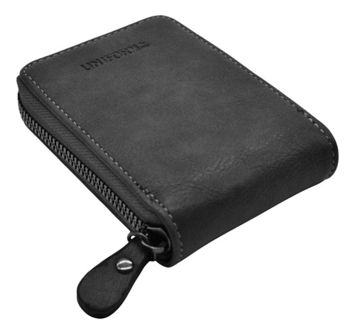 Tarjetero Billetera Hombre Padre Pu Rfid Uniform 11/12768 Negro Liso