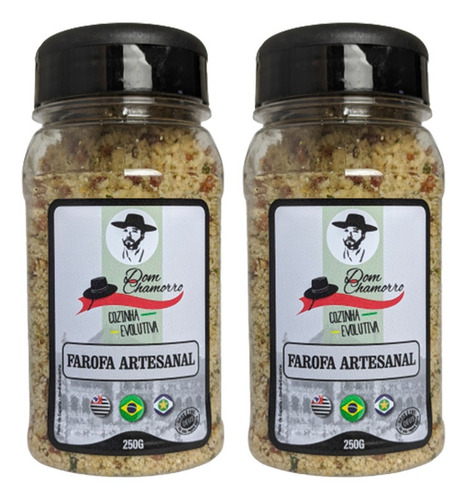 Imagem 2 de 4 de Kit 02 Farofas Natural Com Ervas & Sabor Bacon Dom Chamorro