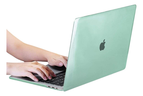 Funda Protector Carcasa Para Macbook Air 13 M3 A3113 M2a2681 Verde Claro M2 A2681/m3 A3113/ M4 A3240