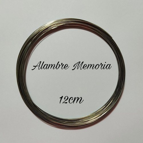 50gr Alambre Memoria 12mm - Armado Bijouteria Artesanias