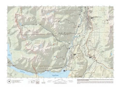 Imagen 2 de 4 de Mapa Topográfico De El Bolsón Y Lago Puelo - Signa Naturae