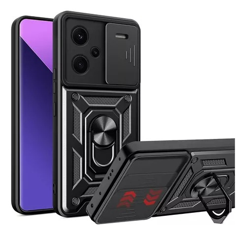 Funda Armor Ring Cubre Cámara Xiaomi Redmi Note 13 Pro Plus