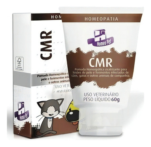 Cmr Pomada Cicatrizante - Homeopet - 60g - Real H