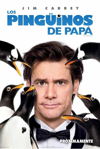Poster Original Cine Los Pingüinos De Papá