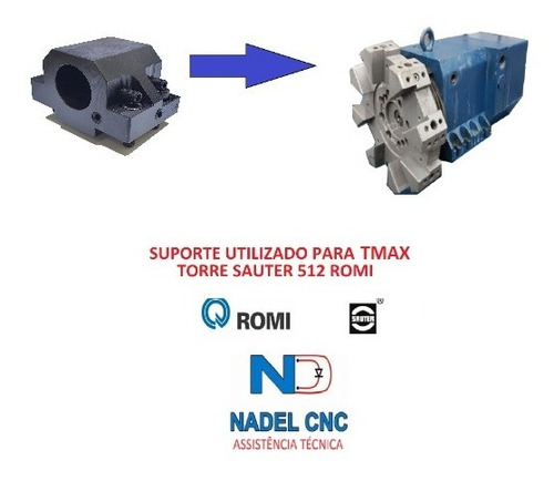 Suporte Vdi Broca Tmax Torre Sauter 512 Romi Centur - 32mm