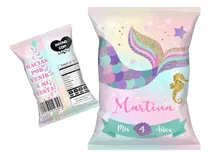 Comprar Bolsitas Golosineras Chips Bags Cola De Sirena X30 Cumple