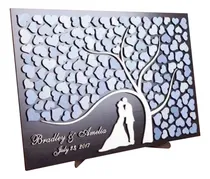 Comprar Libro De Firmas - 80x60 C 150 Corazones -cuadro De Firmas M6
