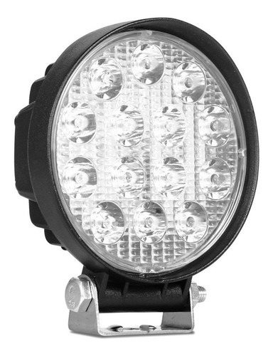 Imagem 2 de 7 de Farol Milha Auxiliar Redondo Universal Led 48w Azul