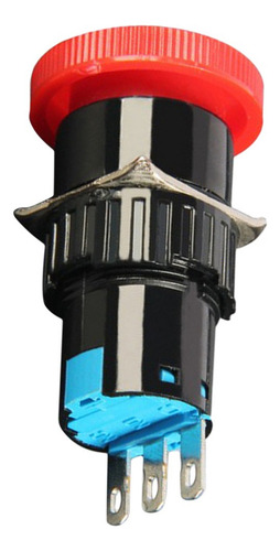 16mm Enclavamiento Interruptor De Botón De Parada De