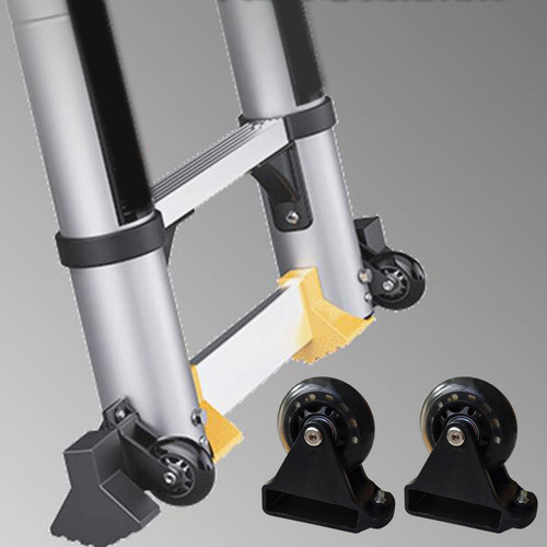 2 Piezas Ruedas Niveladoras De Escalera Extensión De Ruedas