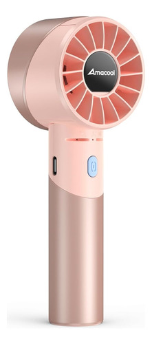 Ventilador Portátil Secador Pestañas De Mano Sin Aspas Usb Rosa Claro