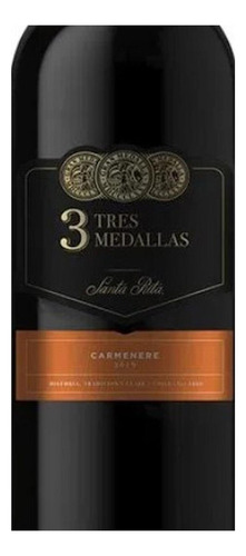 Vino Tinto 3 Medallas Carmenere 750 Ml
