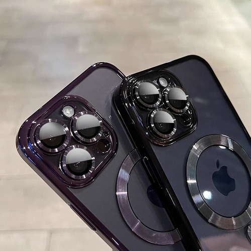 Funda Transparente De Carga Inalámbrica Magnética De Lujo Para iPhone 11, 12, 13, 14, 15, 16 Pro Max, Funda De Silicona A Prueba De Golpes
