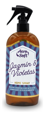 Home Spray Jazmin Y Violetas Aromatizante De Ambientes Telas