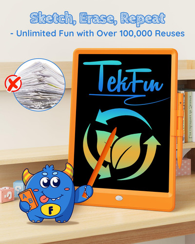 Tableta De Escritura Lcd Tekfun Magic Doodle Board De 10 Pul