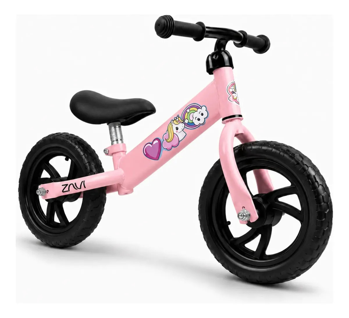 Bicicleta De Equilíbrio Infantil Sem Pedal Zavi Unicórnio - Rosa