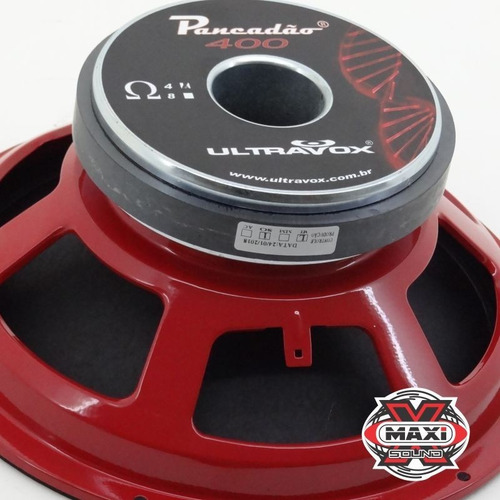 Falante Woofer Ultravox Pancadão 400 Rms 4 Ohms 12 Polegadas