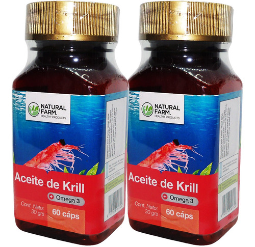 2 Aceite De Krill 120 Caps Blandas Liqui 250mg Envio Gratis