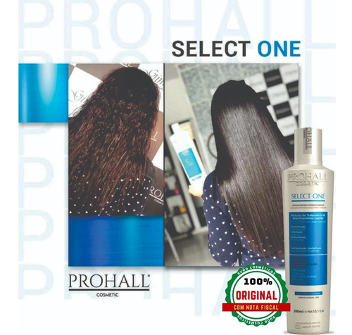 Imagem 4 de 6 de Progressiva Prohall Select One S/ Formol 300ml Super Brinde