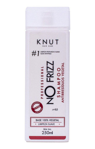 Knut No Frizz Shampoo Antiresiduos Vegetal 250ml