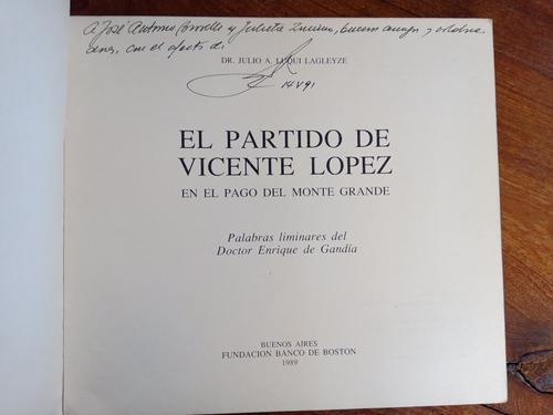 Imagen 2 de 5 de El Partido De Vicente López - Julio Luqui Lagleyze