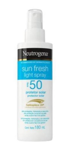 Protetor Solar Neutrogena Sun Fresh Light Spray Fps50 180ml