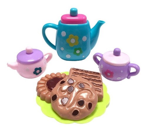 Juego De Te Juliana Accesorios Jueguete Infantil Cocinita Color Multicolor