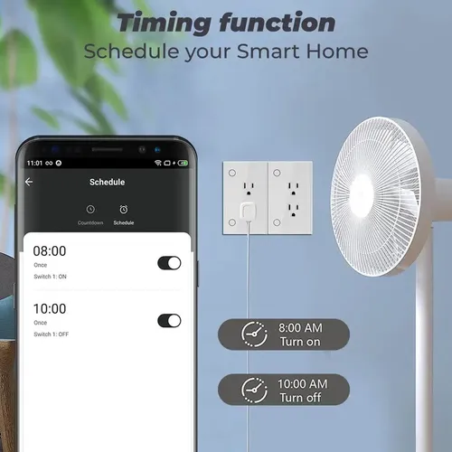 Tomacorriente Inteligente De Pared Wifi Domotica Alexa