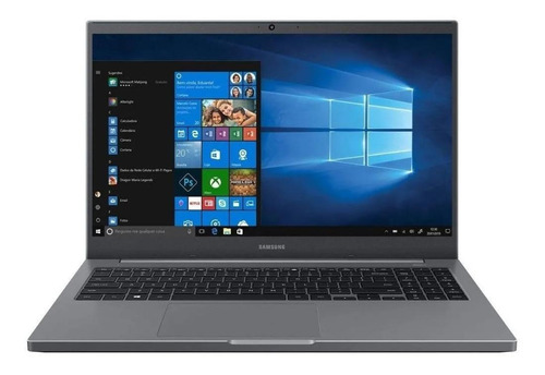 Notebook Samsung Book NP550XDA  gris 15.6", Intel Core i3 1115G4  4GB de RAM 256GB SSD, Intel UHD Graphics Xe G4 48EUs 60 Hz 1920x1080px Windows 10 Home