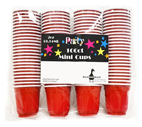 100pc Taza Roja Gafas De Tiro Partido Del Mini Gran Con...