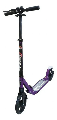 Scooter Adulto Niños Patineta Monopatín Freno Disco Plegable Color Morado