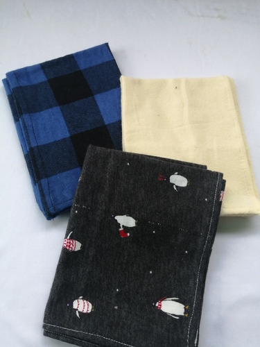 Pañales De Tela 100% Algodón Carter, Medida 37x45 Set De 3