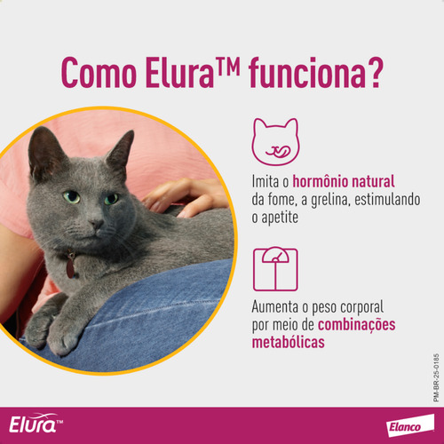 Elura 15ml 20mg/ml Gatos Problemas Renais Crônicos Elanco