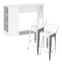 Comprar Juego De Desayunador Con 2 Banquetas Tolix
