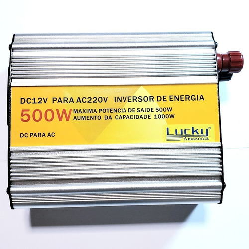 Imagem 4 de 5 de 04 Inversor 500w Conversor Entrada 12v Saida 220v 60hz Dc-ac