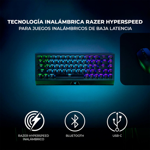 Teclado Razer Blackwidow V3 Mini Hyperspeed Switch Verde (Reacondicionado)
