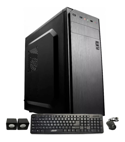 Imagen 1 de 6 de Gabinete Kit Pc Gamer Brb Atx 550w Teclado Mouse Parlantes