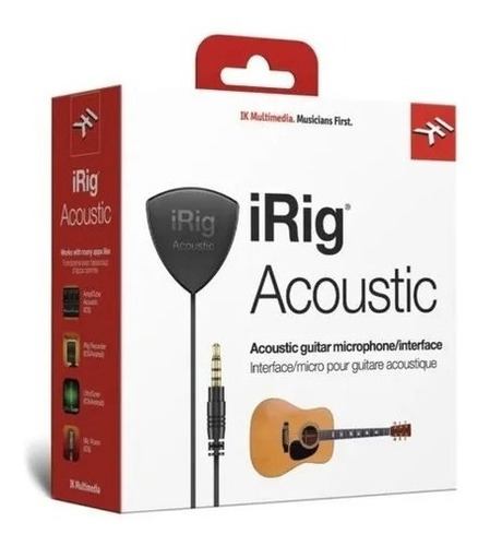 Imagem 1 de 3 de Irig Acoustic Ik Microfone Interface Violão iPad iPhone iPod