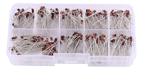 Kit Eletrônico Com 200 Diodos Zener, Sortimento De 10 Valore
