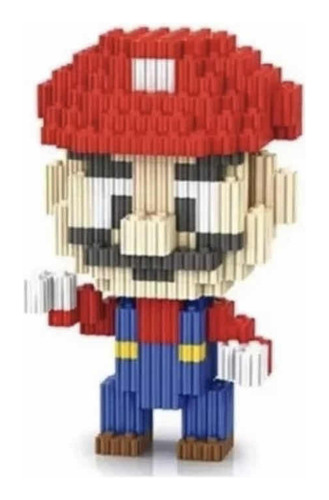 Mini Bloques Mario Bross Figura 3d Armable