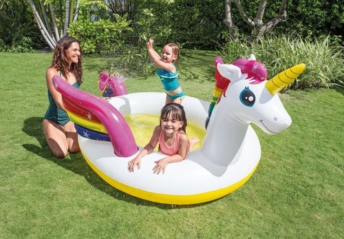 Piscina Inflable Intex Unicornio Niños2+ 2,72x1,93x1,04m